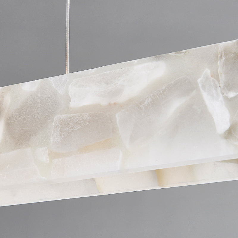 Arisha Modern LED Pendant Light White Marble Dining Room/Bar - Neutral Decor