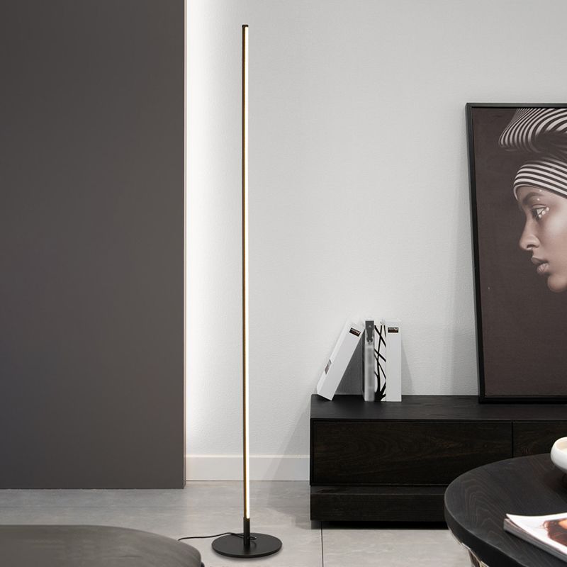 Mira Modern Minimalist Linear Floor Lamp - Neutral Decor