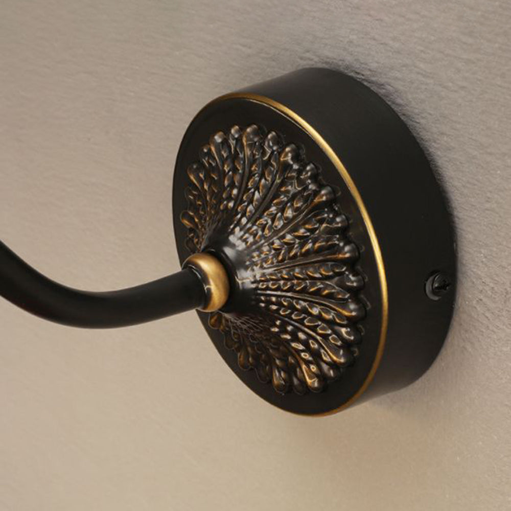 Arisha Modern Staghorn Shaped Vanity Mirror Front Wall Lamp, Black/Brass - Neutral Decor