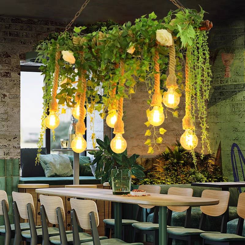 Ritta Natural Decorative Metal/Glass Pendant Light, Green - Neutral Decor