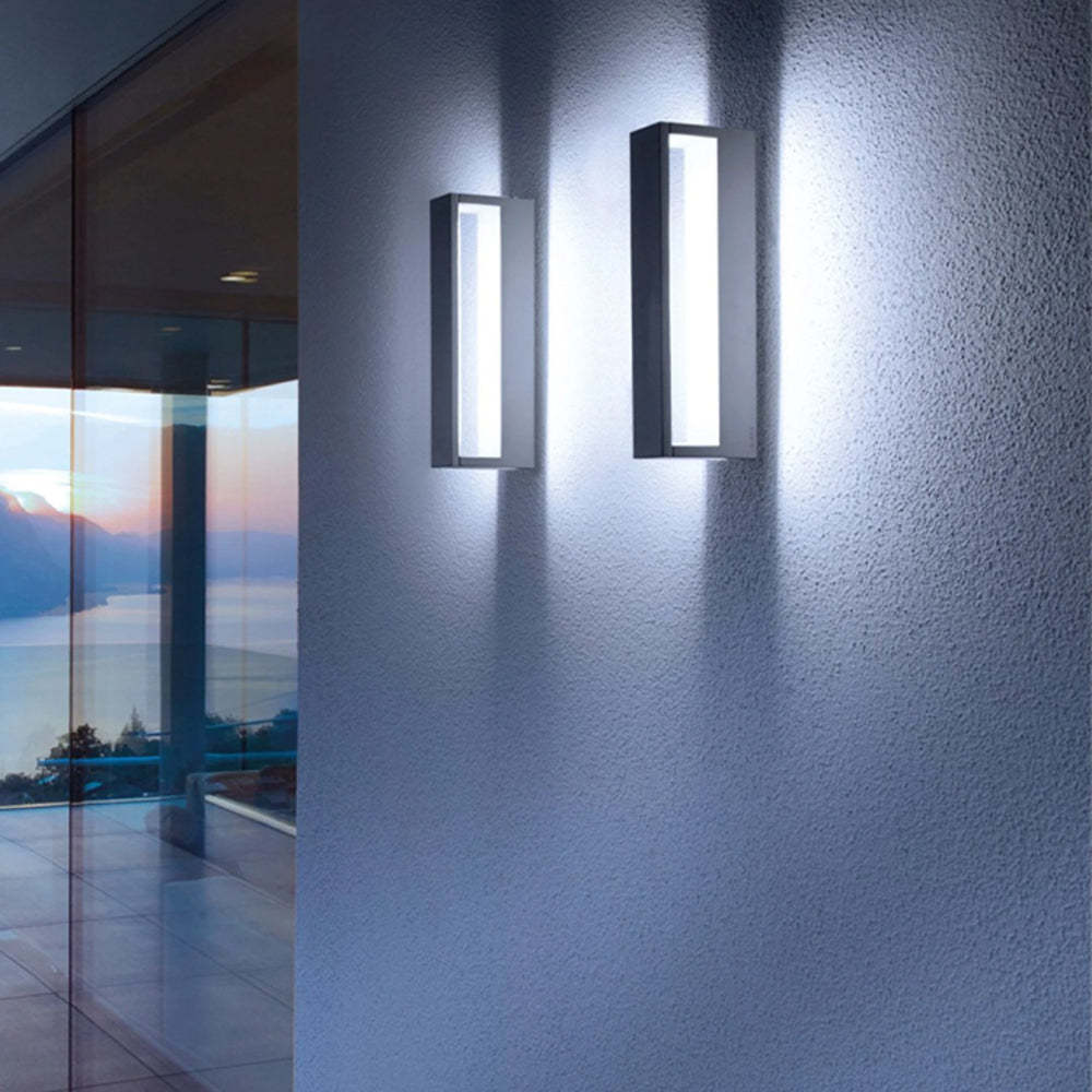Ray Modern Hollow Outdoor Wall Lamp, Black/White - Neutral Decor