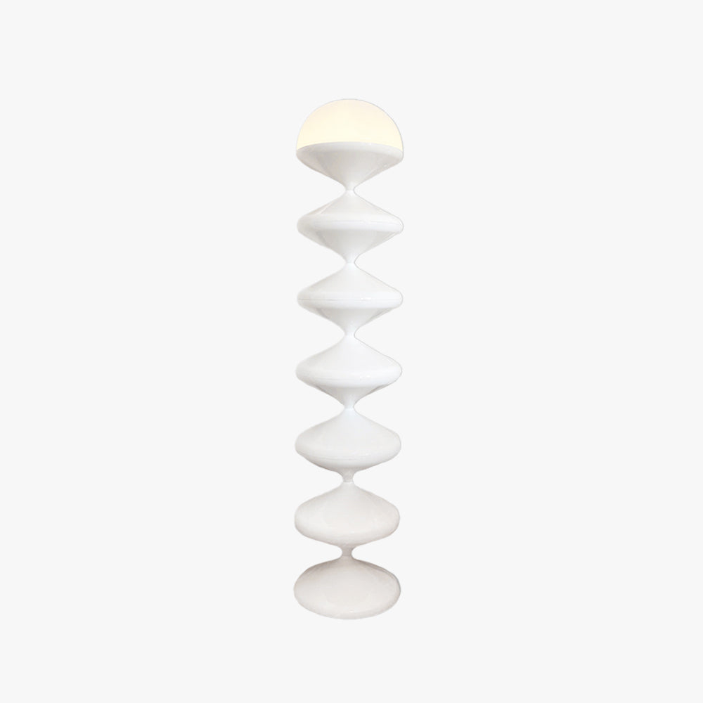 Salgado Bauhaus Gourd Floor Lamp, Black/White - Neutral Decor