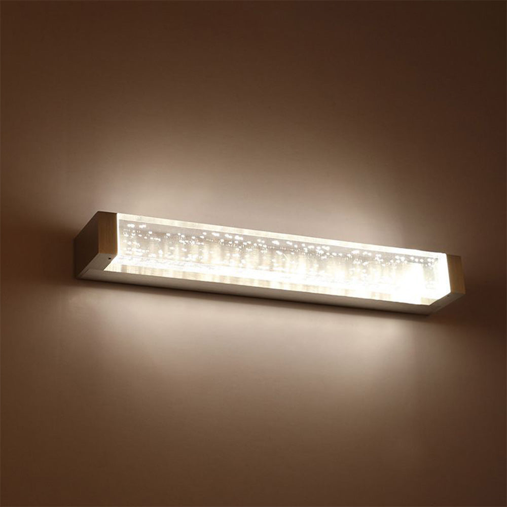 Arisha Transparent Rectangular Mirror Front Vanity LED Wall Lamp, Bathroom - Neutral Decor