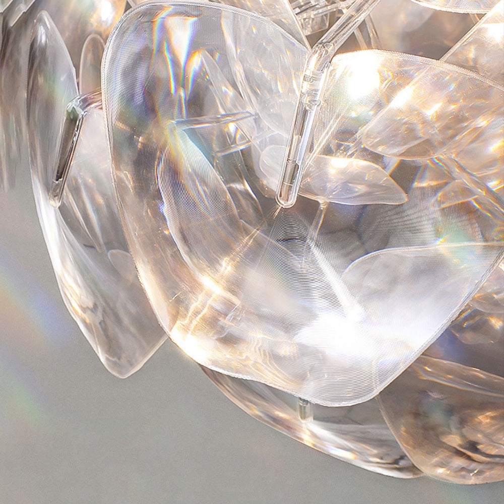Arisha Unique Diamond Flower Metal Pendant Light, Living Room - Neutral Decor