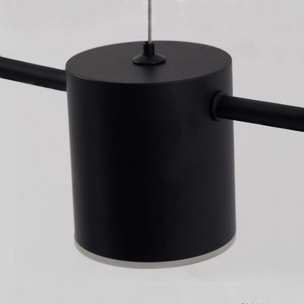 Arisha Minimalist Multi Metal Pendant Light, Black/Gold - Neutral Decor