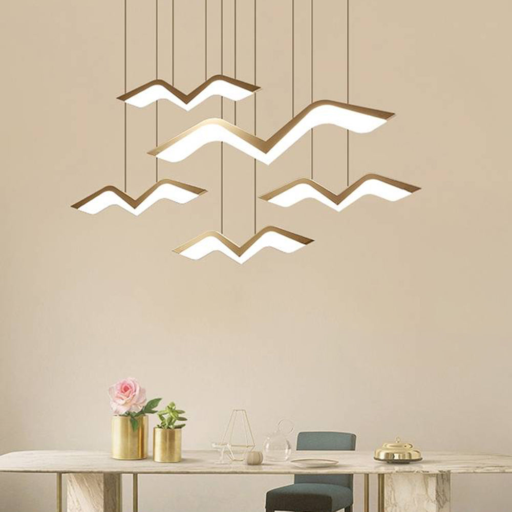Arisha Seagull Modern Pendant Light, 3 Style - Neutral Decor
