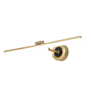 Arisha Retro Linear Metal/Acrylic Wall Lamp, Brass - Neutral Decor