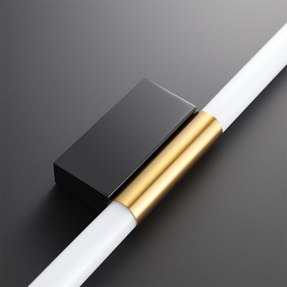 Arisha Modern Linear Cooper White Mirror Front Wall Lamp - Neutral Decor