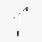 Carins Modern Nordic Minimalistic Floor Lamp, Marble & Metal, Black - Neutral Decor