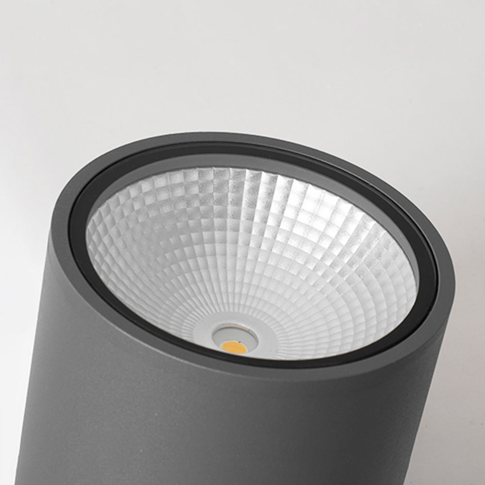 Ray Modern Black Cylindrical Flush Mount Ceiling Light Spotlight - Neutral Decor