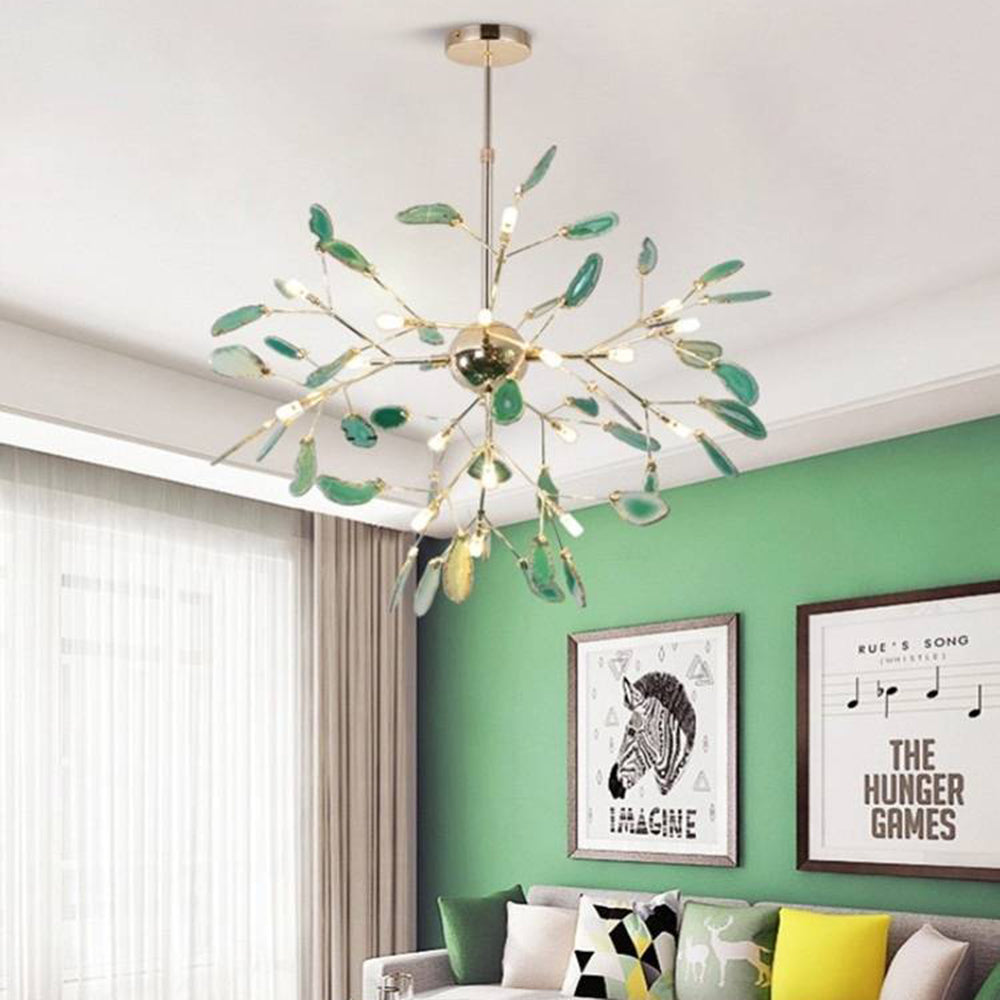 Arisha Flower Branch Semi-flush Mount Ceiling Light, 4 Colour - Neutral Decor
