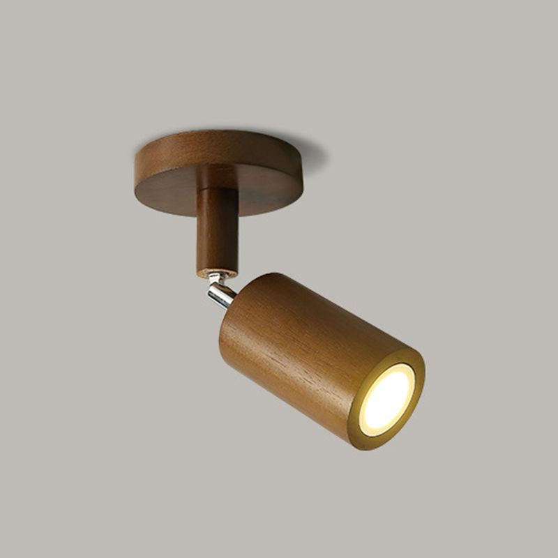 Muto Modern LED Adjustable Ceiling Spotlight, Wood - Neutral Decor