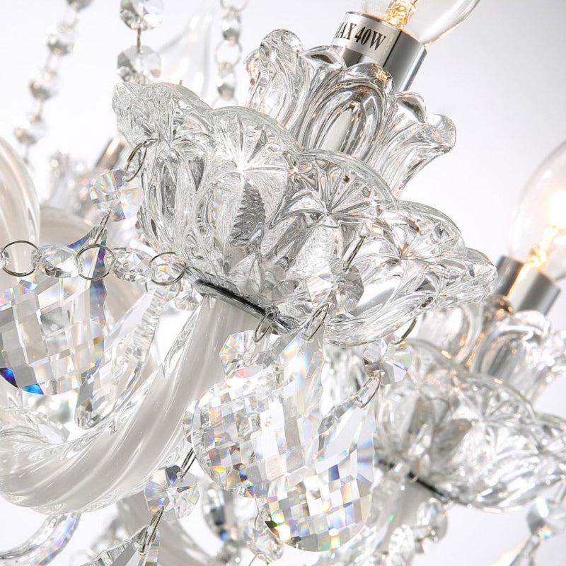Silva Chandelier French Crystal Living Room Dining Room - Neutral Decor