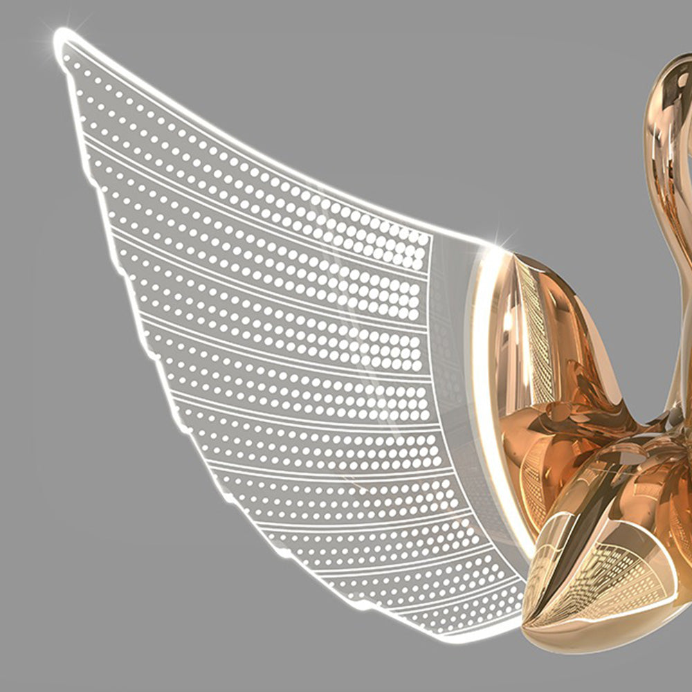 Arisha Modern Creative Swan Pendant Light, 2 Color - Neutral Decor