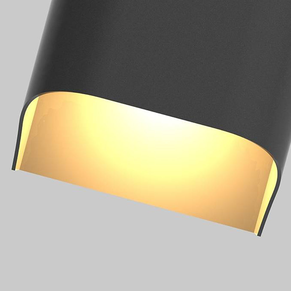 Ray Modern Solar Up Down Metal Outdoor Wall Lamp, Balck - Neutral Decor