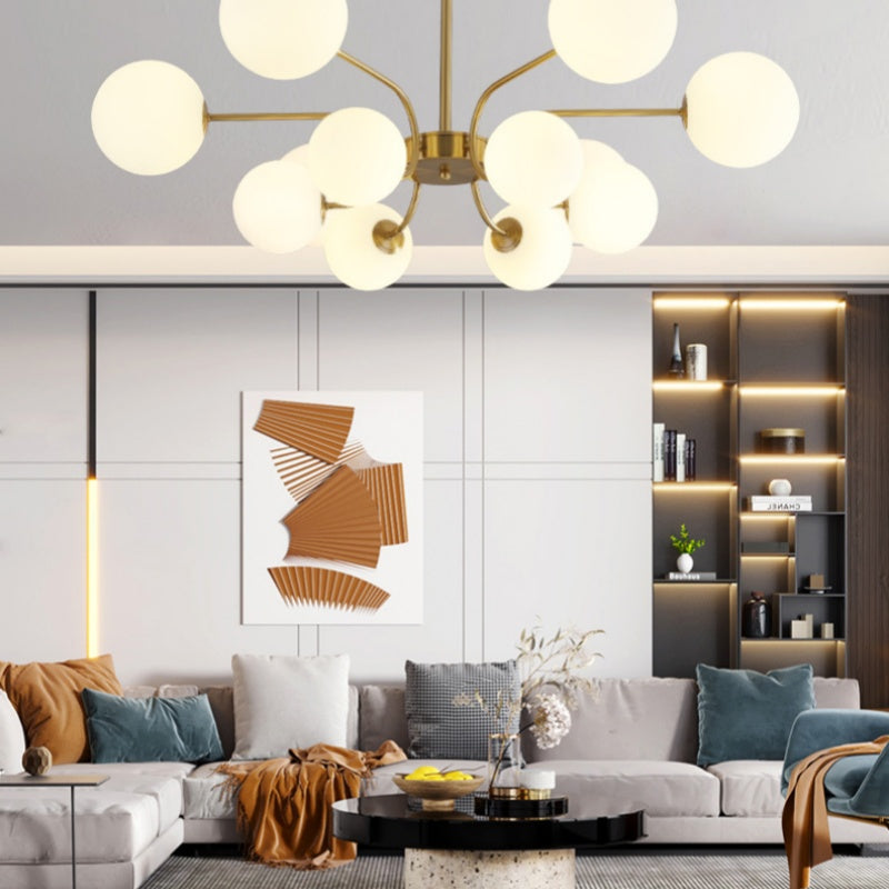 Valentina Modern LED Chandelier Chrome/Gold Living Room/Bedroom - Neutral Decor