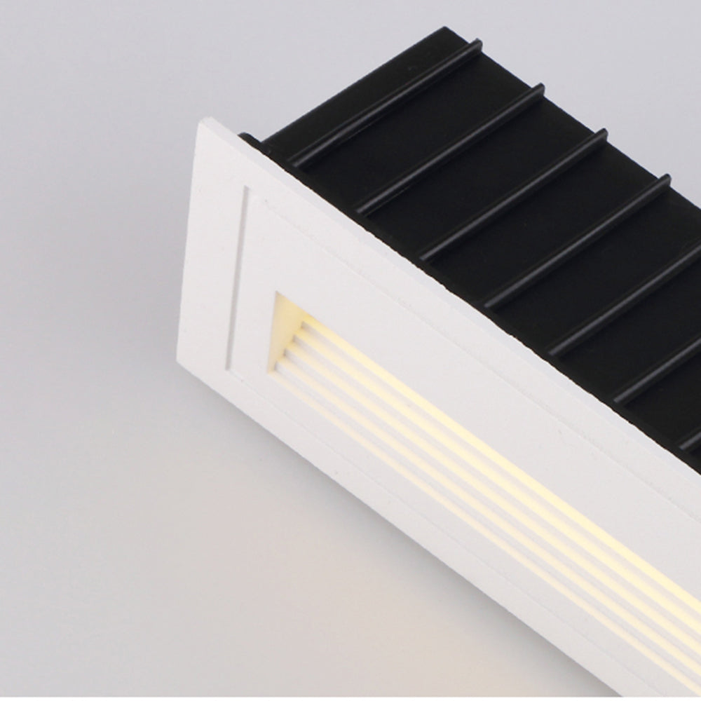 Ray Modern Metal Square Outdoor Deck/Step Light, Black - Neutral Decor