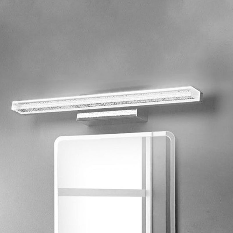 Arisha Modern Rectangular Metal Modern Wall Lamp, Silver - Neutral Decor