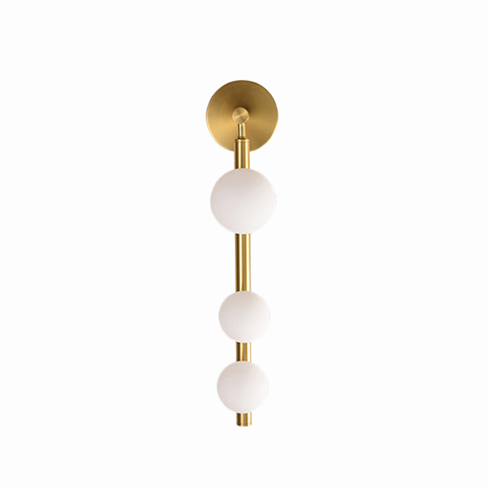 Valentina Modern Globe Metal/Glass Wall Lamp, Black/Gold - Neutral Decor