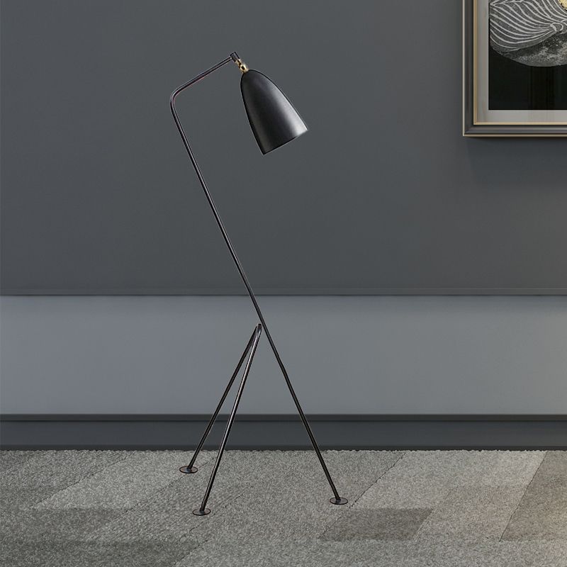 Morandi Modern Metal Cup Black Floor Lamp, Multi Colors - Neutral Decor