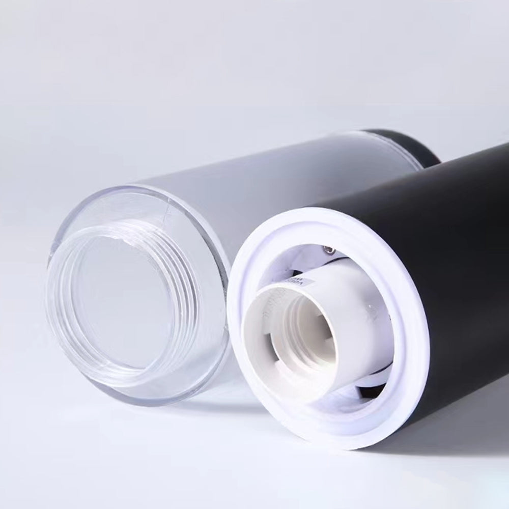 Ray Metal Cylindrical Outdoor Path Light, Black - Neutral Decor