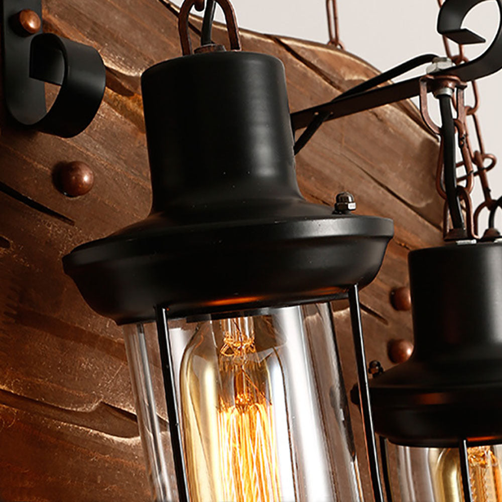 Epoch Farmhouse Guitar Pendant Light, Metal/Wood, Walnut - Neutral Decor