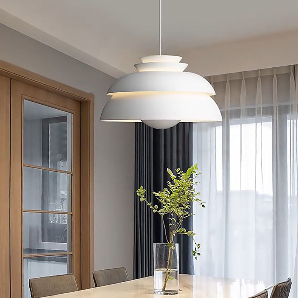 Valentina Modern White Pendant Light, Metal - Neutral Decor