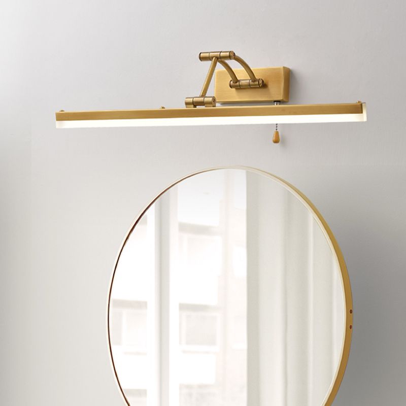 Arisha Linear Arc Light Poles Metal Black Vanity Wall Lamp - Neutral Decor