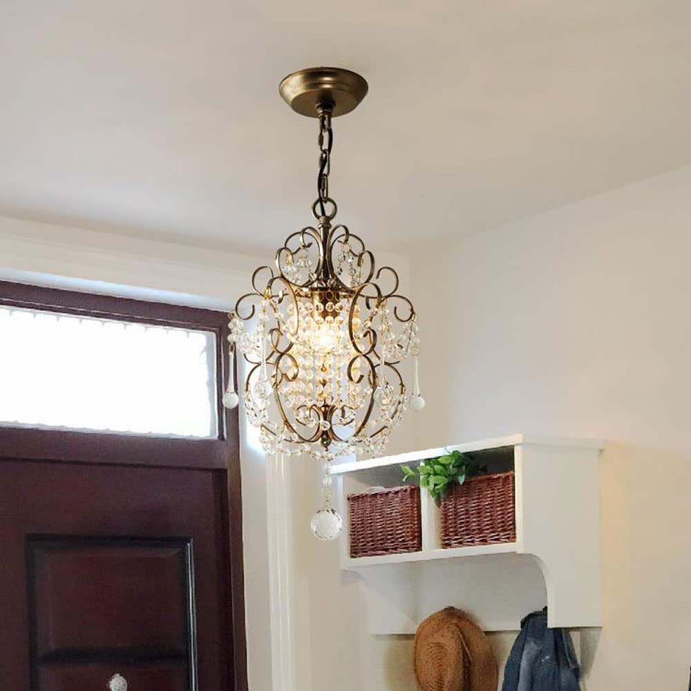 Alessio Modern Metal Crystal Pendant Light Bedroom - Neutral Decor