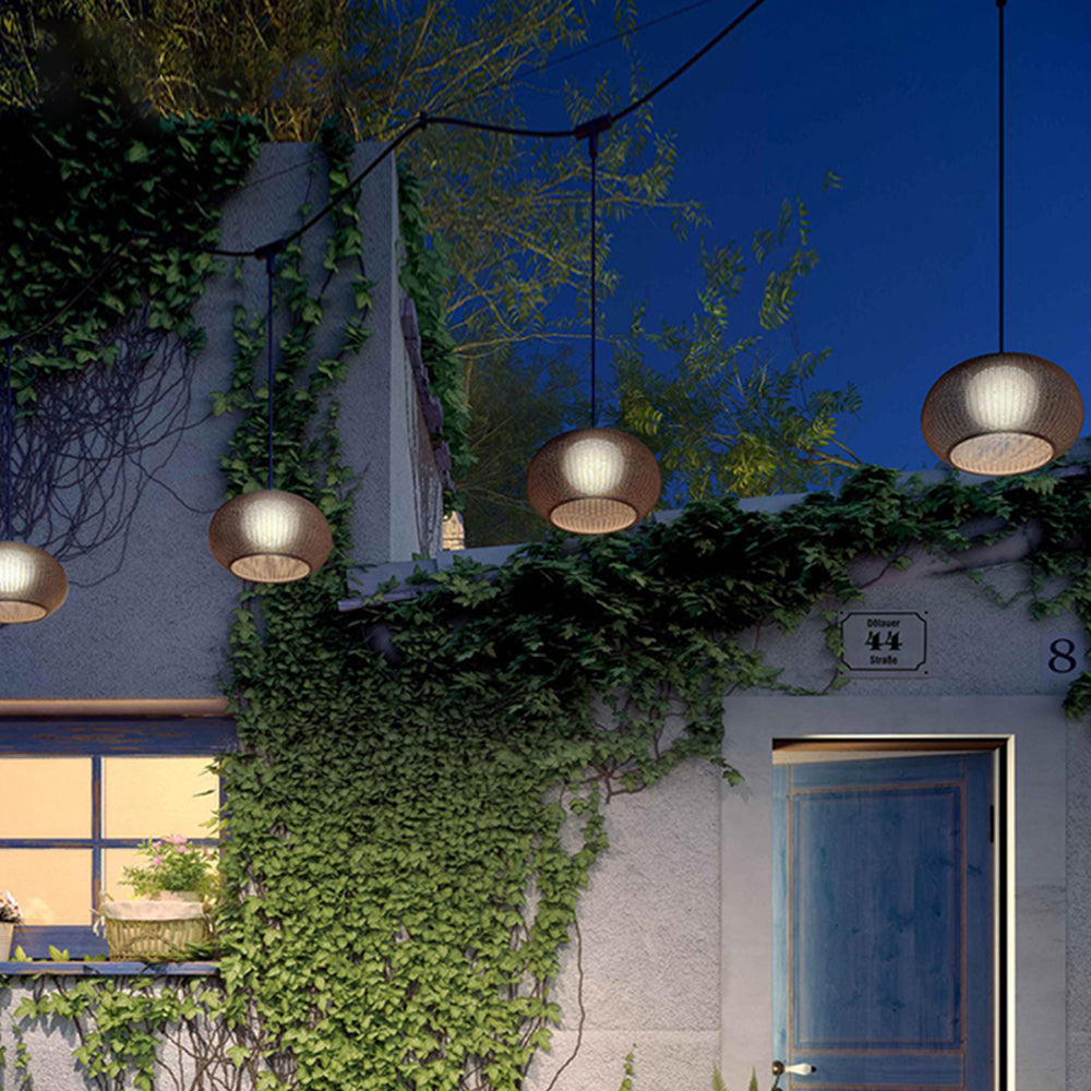 Ray Modern Lantern Pendant Light, Metal/Acrylic, Beige/Coffee - Neutral Decor