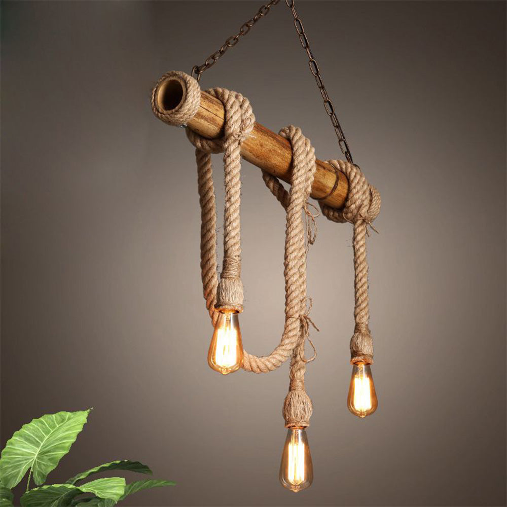 Silva Vintage Retro Resin Pendant Light, flaxen - Neutral Decor