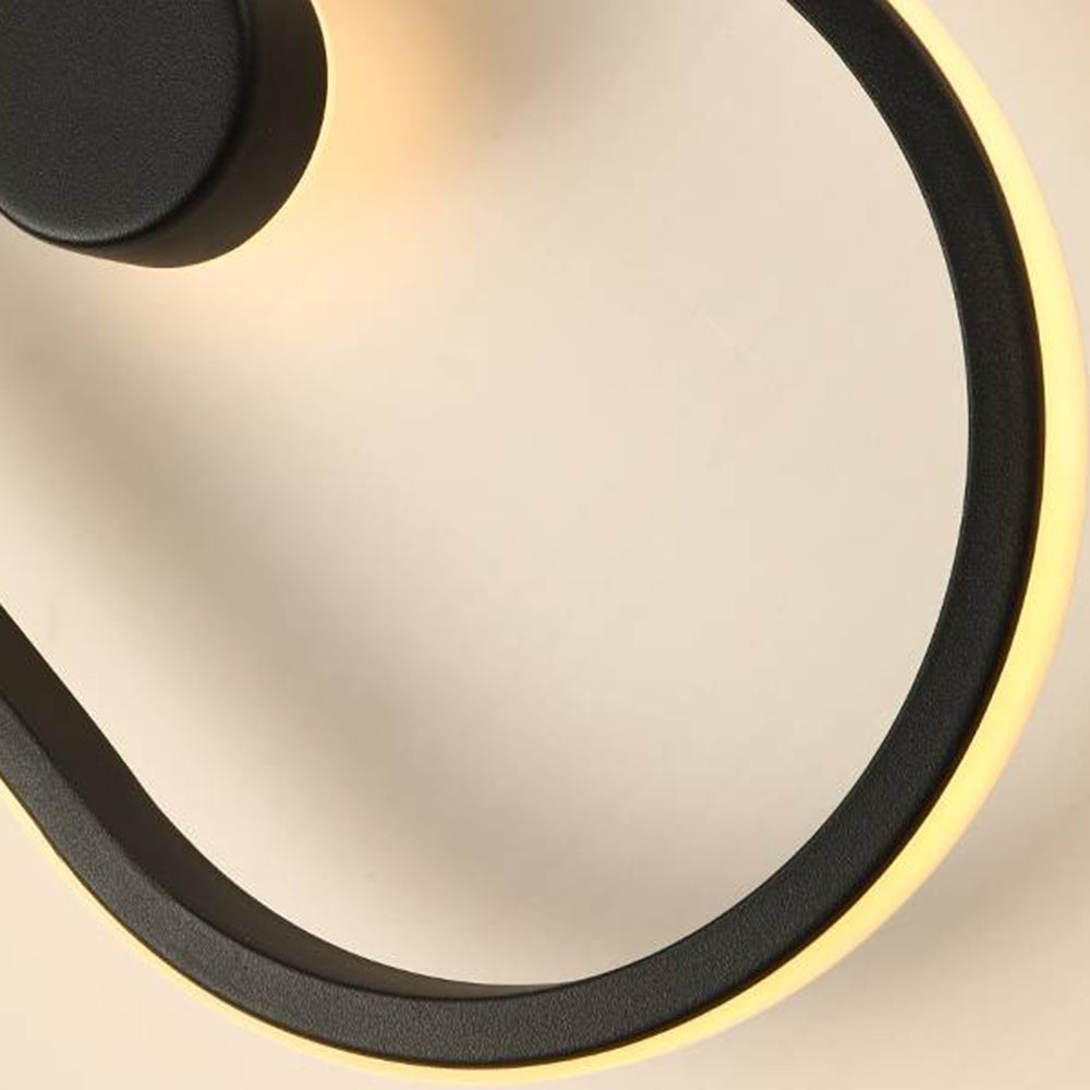 Arisha Nordic Clock Wall Lamp, Gold & Black - Neutral Decor