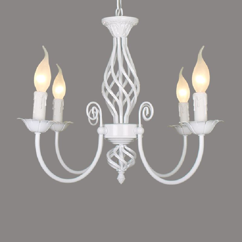 Silva Pendant Light Candle Retro, Metal/Glass, Black/White, Restaurant - Neutral Decor