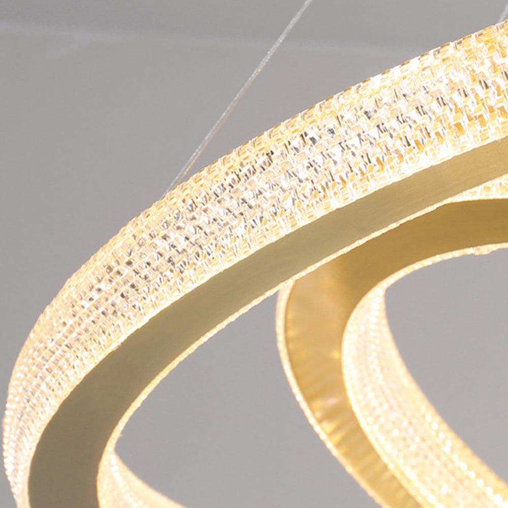 Kristy Contemporary Gold Luxury Ring Pendant Light - Neutral Decor
