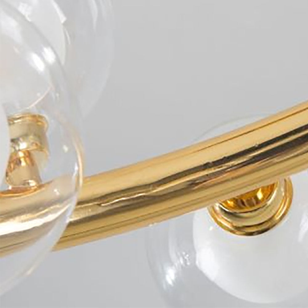 Valentina Modern Gold Bubble Pendant Light, Metal & Glass - Neutral Decor