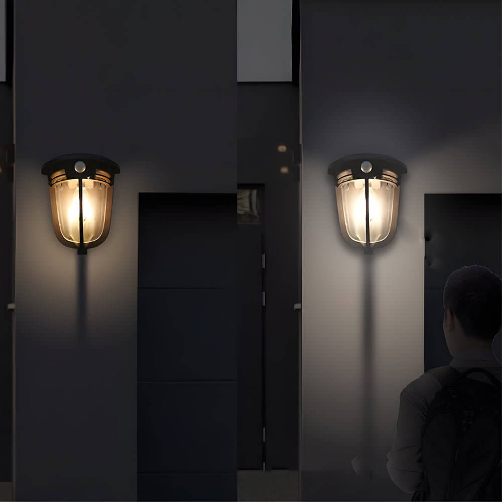 Troy Motion Sensor Solar ABS Outdoor Wall Light