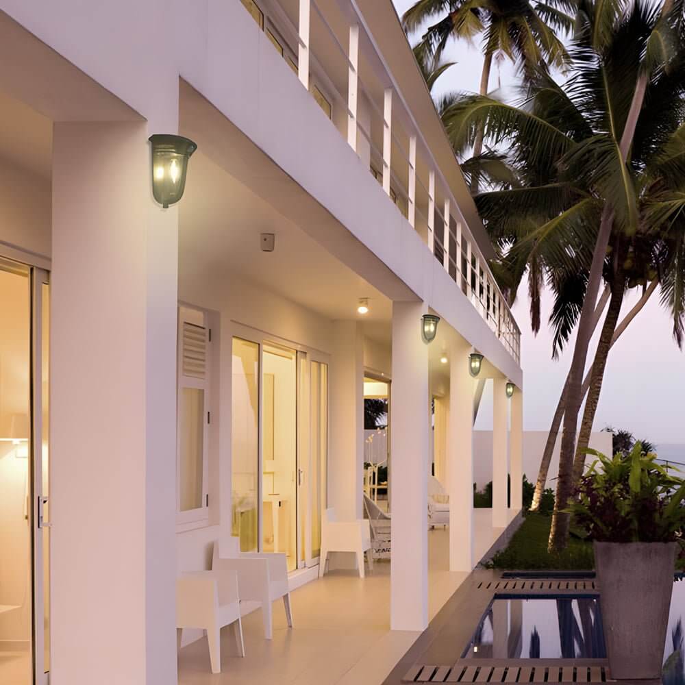 Troy Motion Sensor Solar ABS Outdoor Wall Light