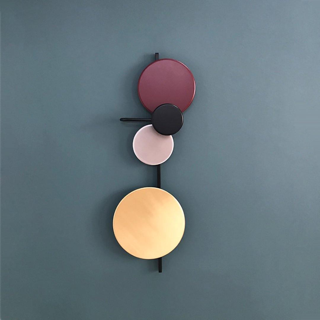 Mirq Wall Lamp Magnetic Discs Artistic-Neutral Decor
