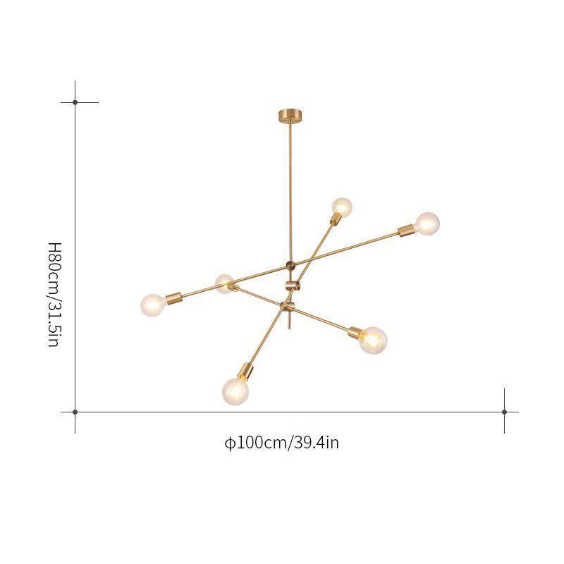 Edward Modern Chandelier-Neutral Decor