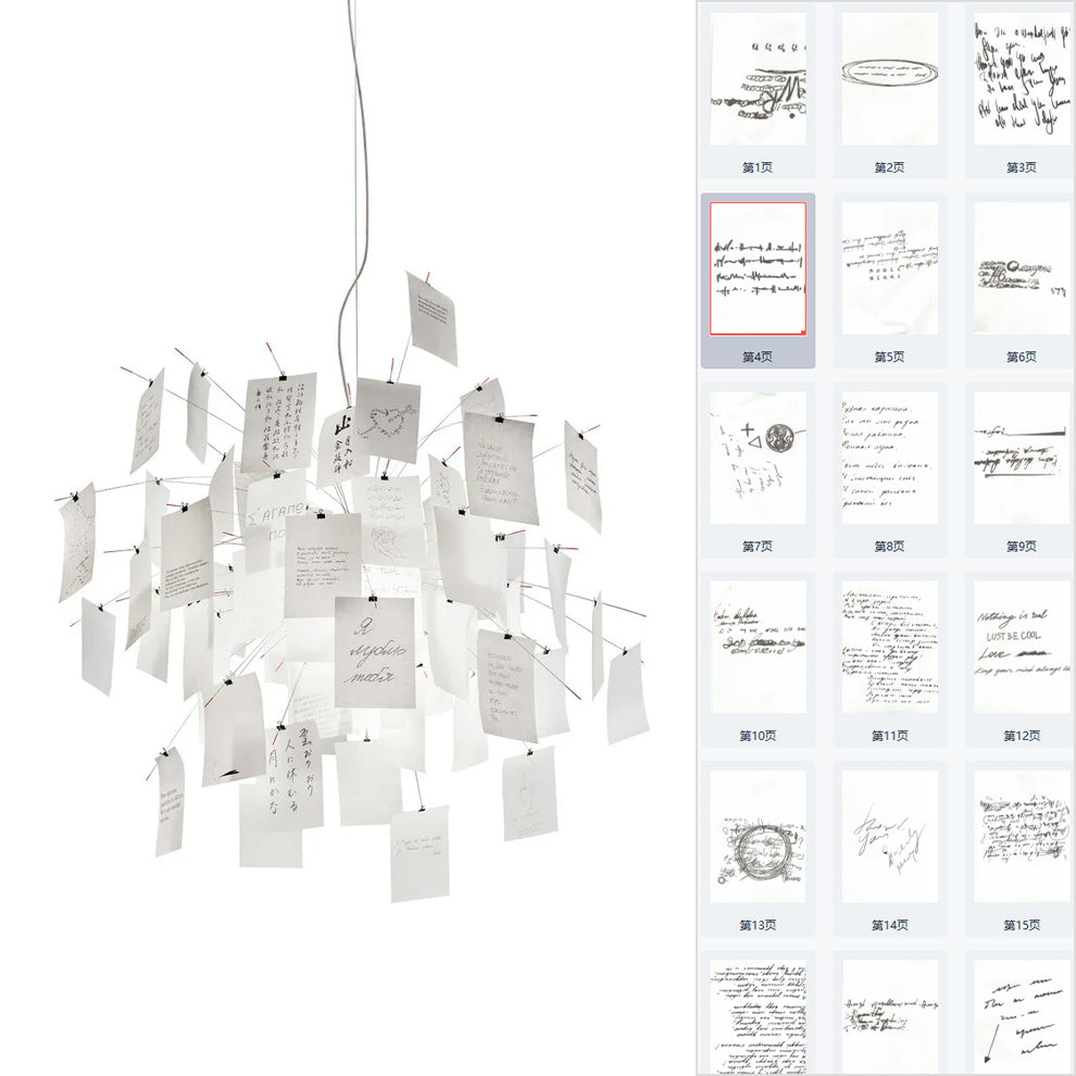 Ortheen Paper Chandelier