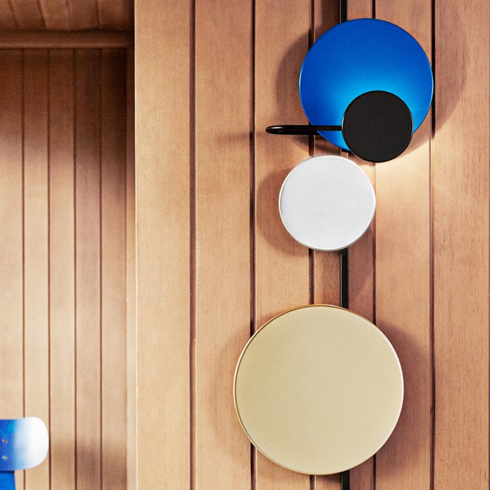 Aira Modern Art Deco Circular Colorful Metal Wall Lamp - Neutral Decor