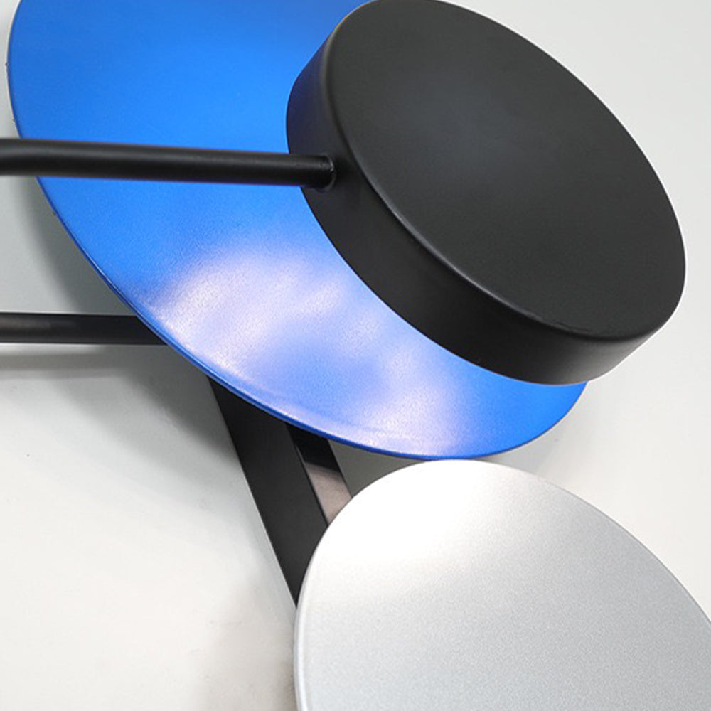 Aira Modern Art Deco Circular Colorful Metal Wall Lamp - Neutral Decor