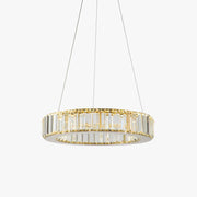Kristy Elegant Round Crystal Chandelier, Clear - Neutral Decor