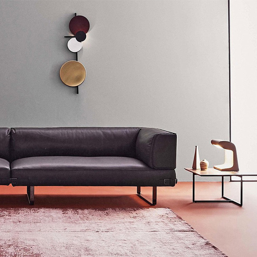 Aira Modern Art Deco Circular Colorful Metal Wall Lamp - Neutral Decor
