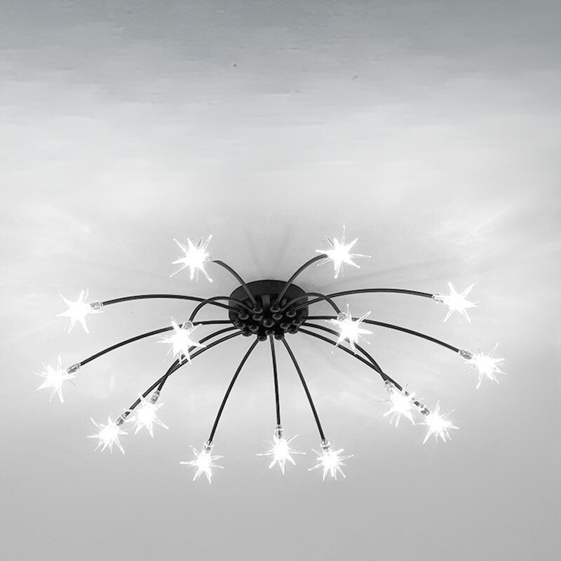 Arisha Art Deco Starry Flush Mount Ceiling Light - Neutral Decor