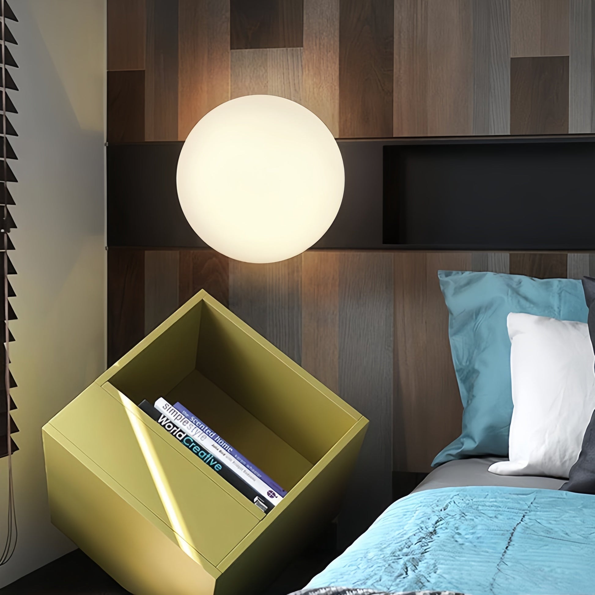 Valentina Modern Bubble Sphere Flush Mount Ceiling Light Glass Bedroom - Neutral Decor