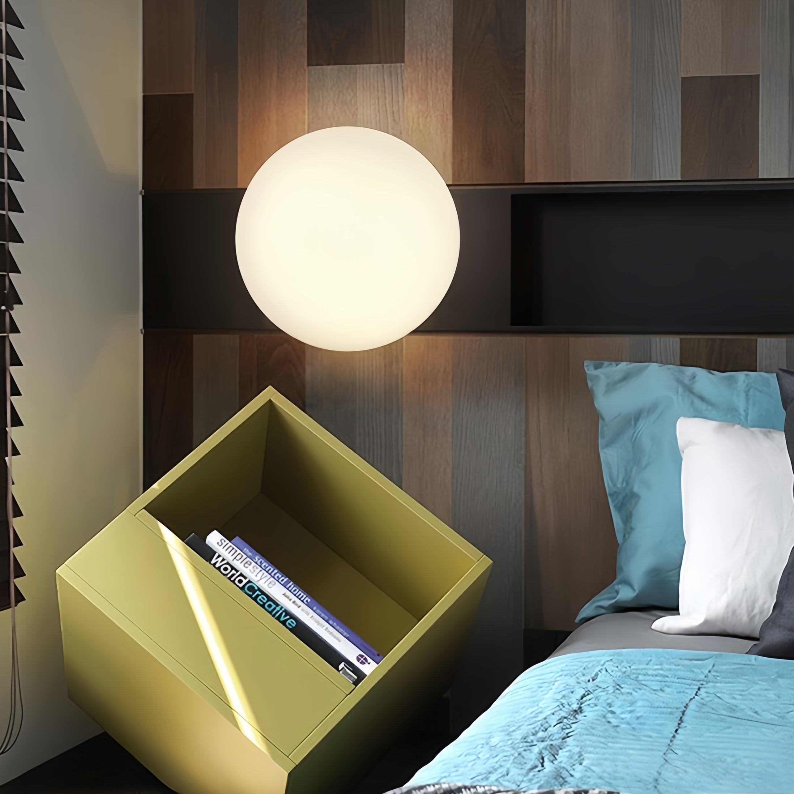 Valentina Modern Bubble Sphere Flush Mount Ceiling Light Glass Bedroom - Neutral Decor