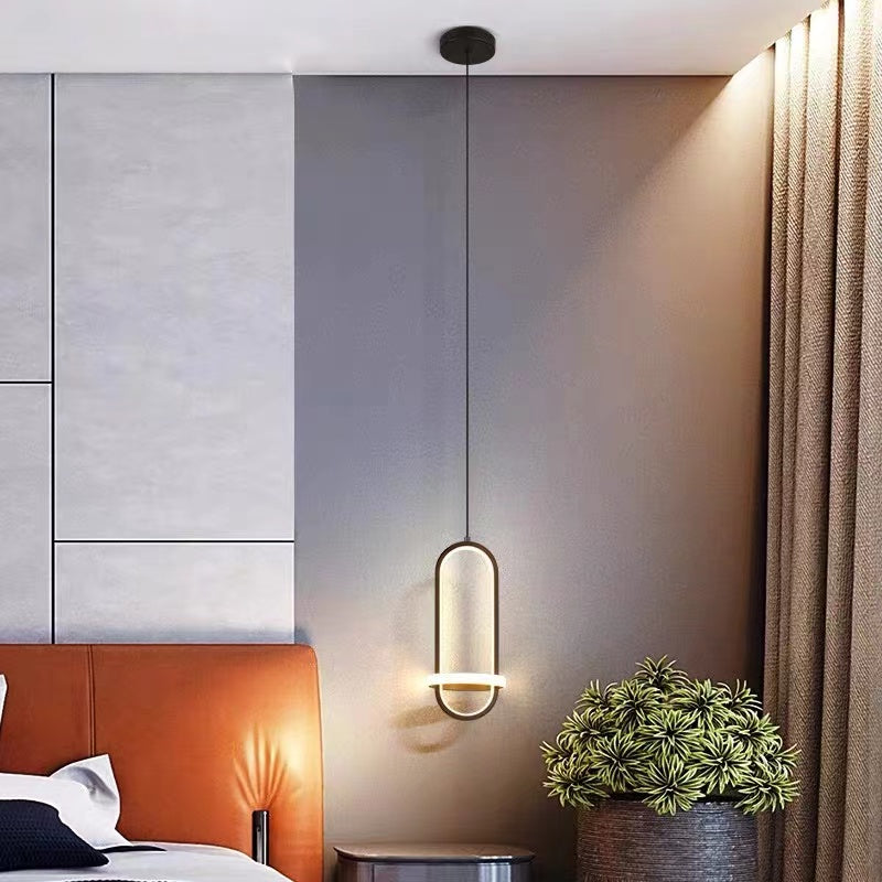 Arisha Modern Minimalist LED Ring Pendant Light Bedsides - Neutral Decor