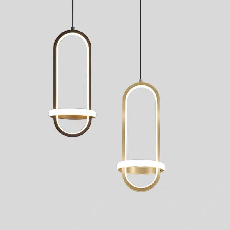 Arisha Modern Minimalist LED Ring Pendant Light Bedsides - Neutral Decor