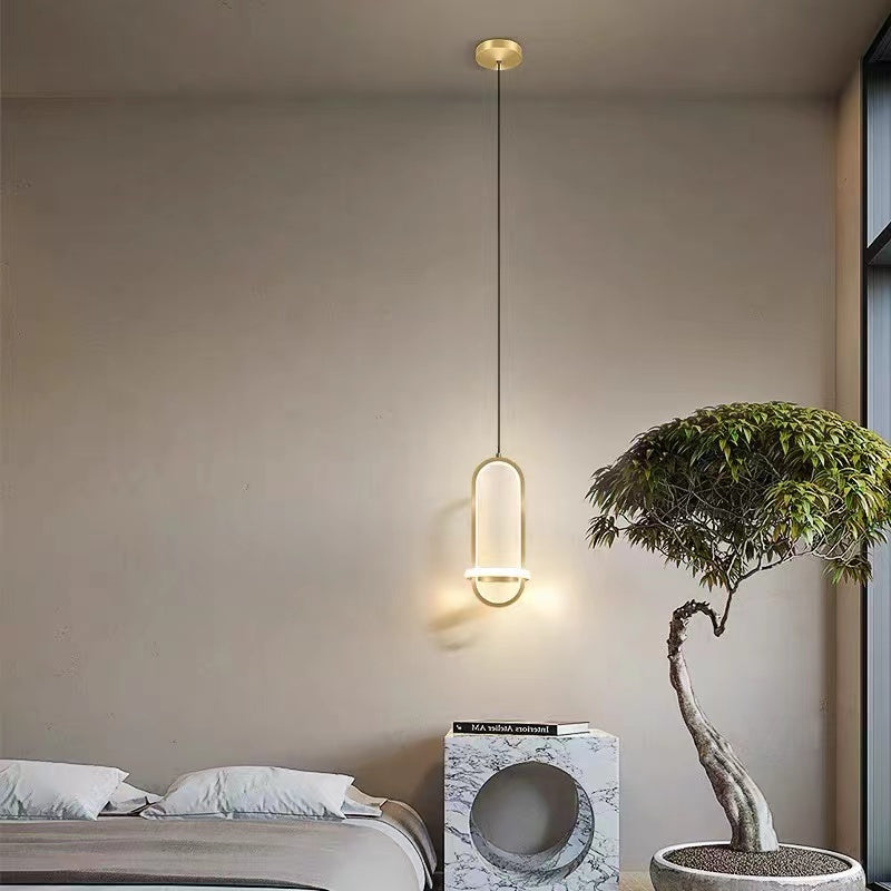 Arisha Modern Minimalist LED Ring Pendant Light Bedsides - Neutral Decor